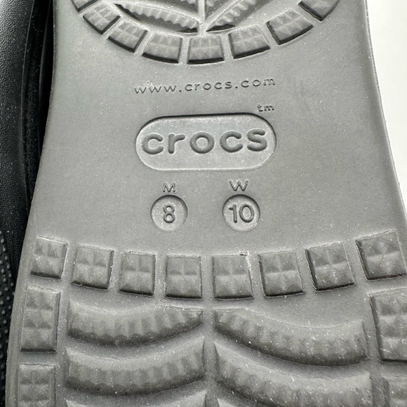 CROCS Crush Platform Black Classic Clog Size Men’s 8 Women’s 10 - Picture 7 of 7